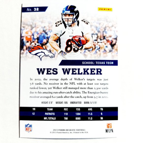 Denver Broncos (Wes Welker) - FTBL [10_WW1] - Picture 3 of 3